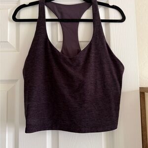 Fabletics Purple Sleeveless Crop Top